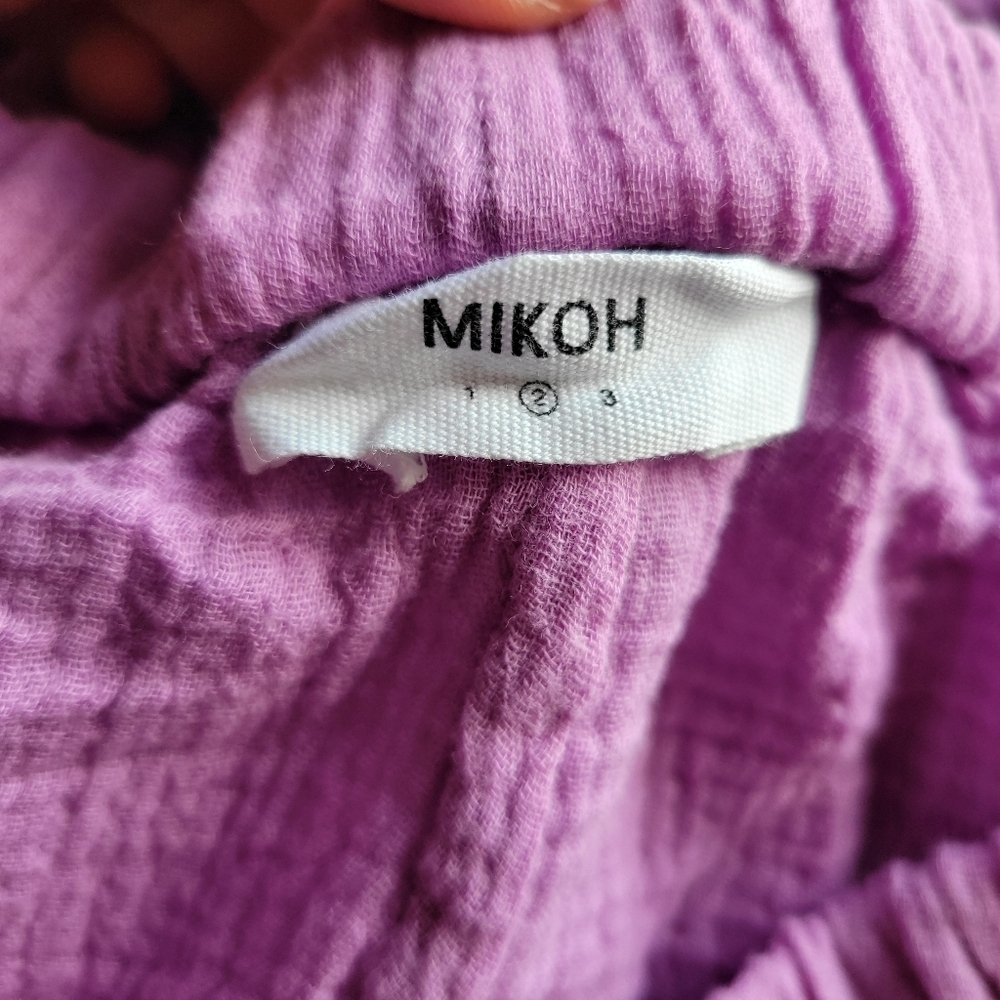MIKOH // ltd ed hawi elastic waist side slant pockets dolphin hem shorts poi - Picture 6 of 9